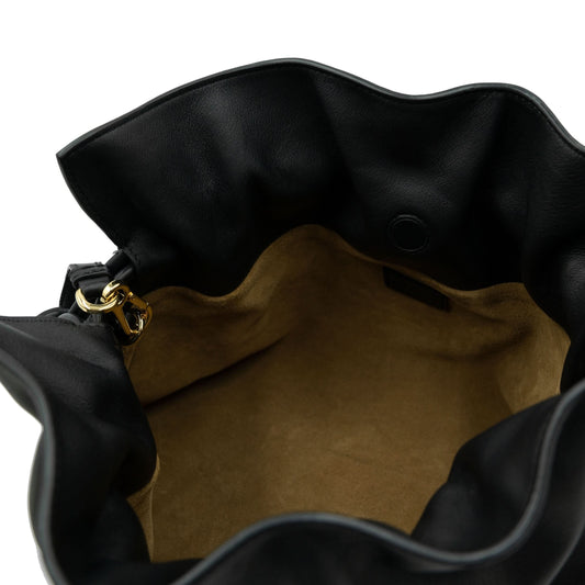 Flamenco Clutch in Nappa Calfskin in Black