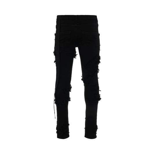 DRKSHDW Tyrone Cut Slashed Jeans in Black