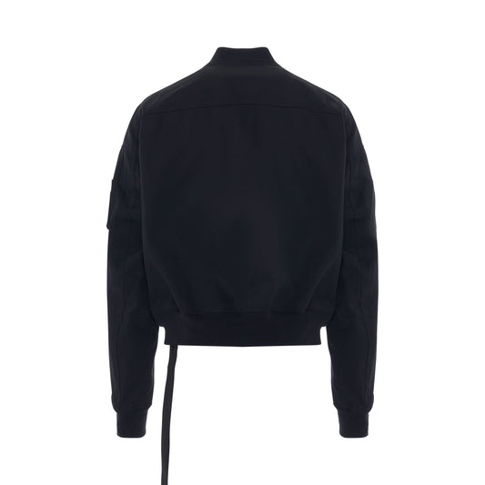 DRKSHDW Cotton Twill Flight Bomber Jacket in Black