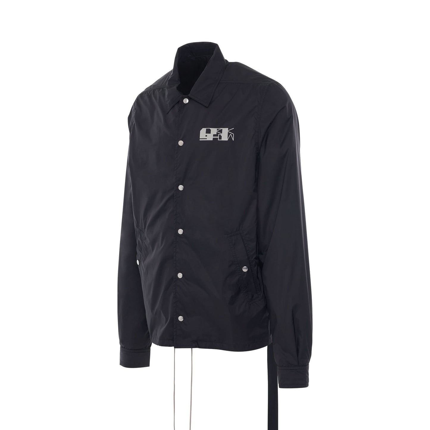 DRKSHDW Snapfront Logo Jacket in Black/Oyster