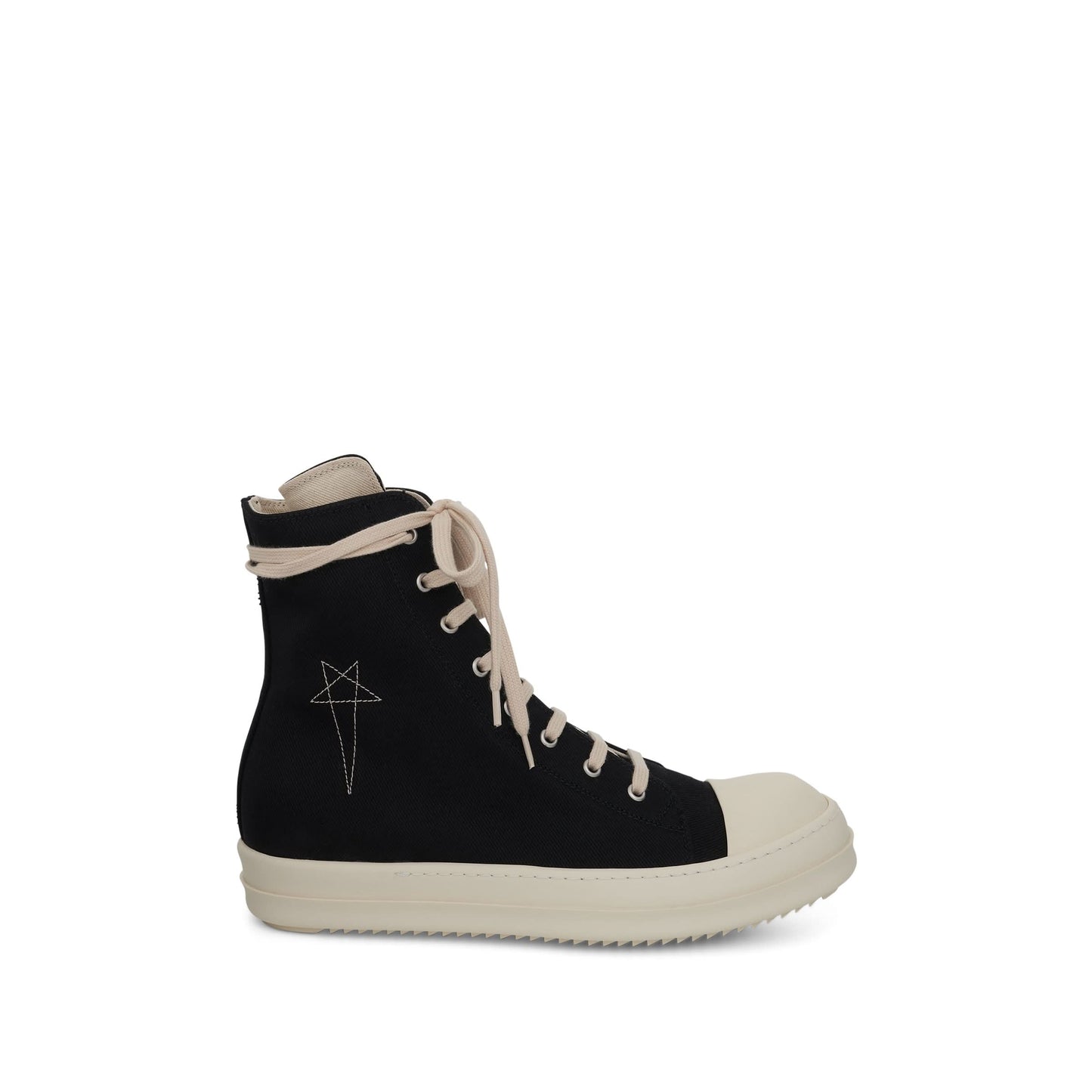 DRKSHDW Ramones Denim Hi Sneaker in Black/Milk