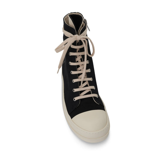 DRKSHDW Ramones Denim Hi Sneaker in Black/Milk