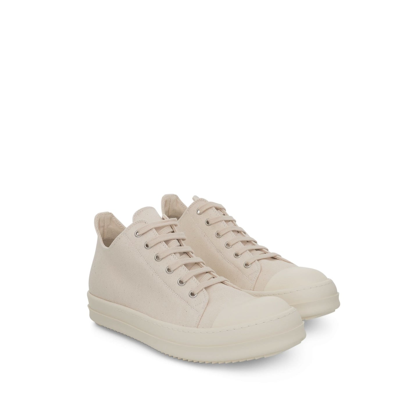 DRKSHDW Ramones Denim Low Sneaker in Natural/Milk