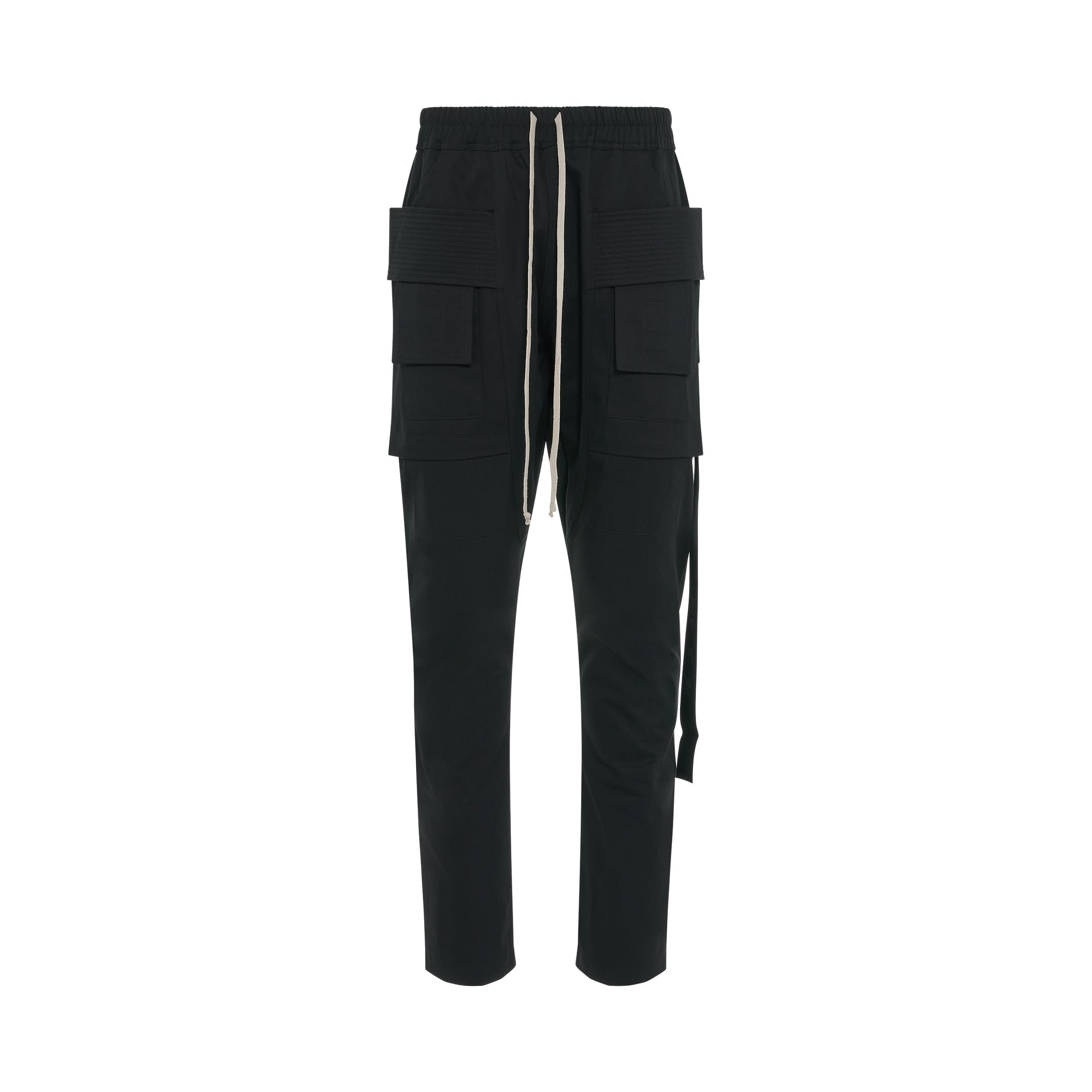 DRKSHDW Creatch Cargo Drawstring Pants in Black