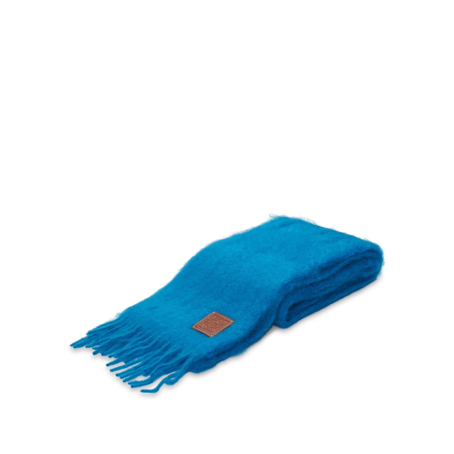 Mohair Scarf in Electric Blue