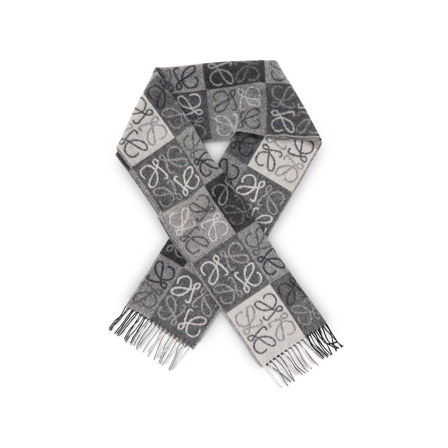 Anagram Wool Scarf in Black