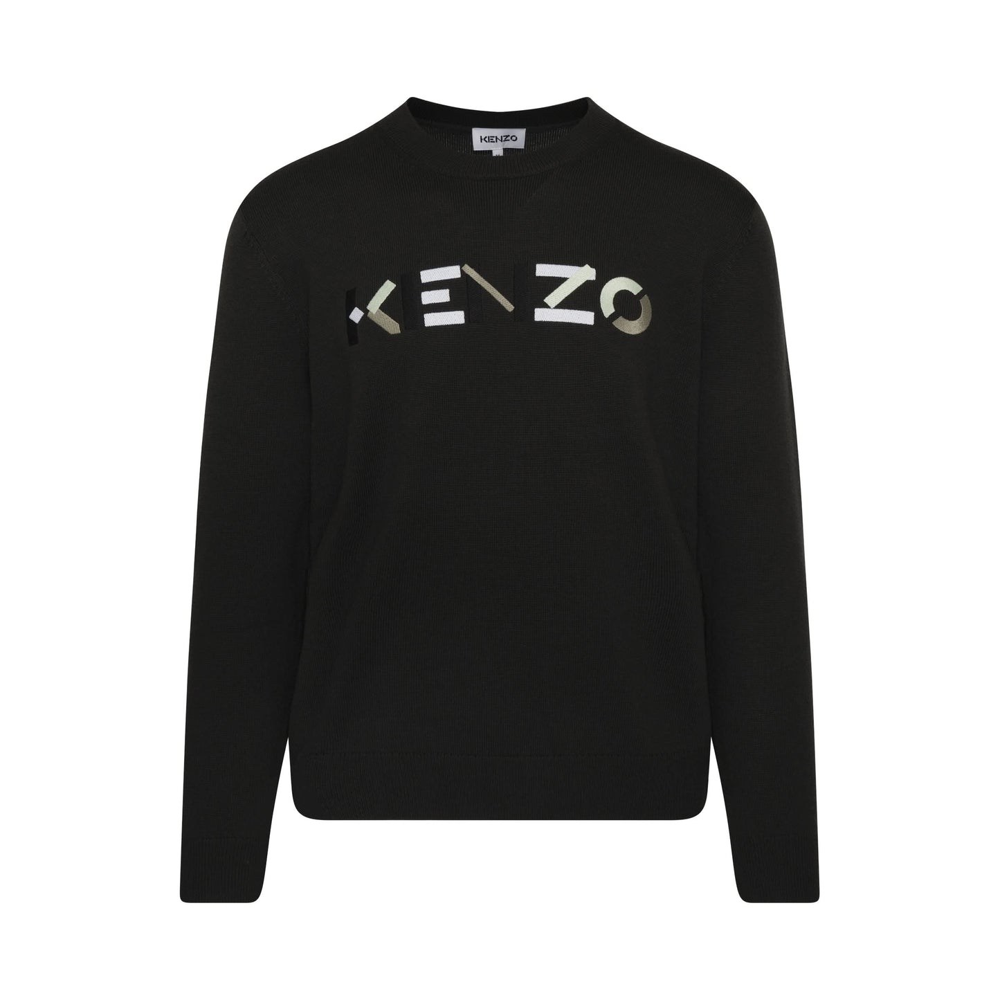 Classic Logo Merino Wool Knitwear in Grey