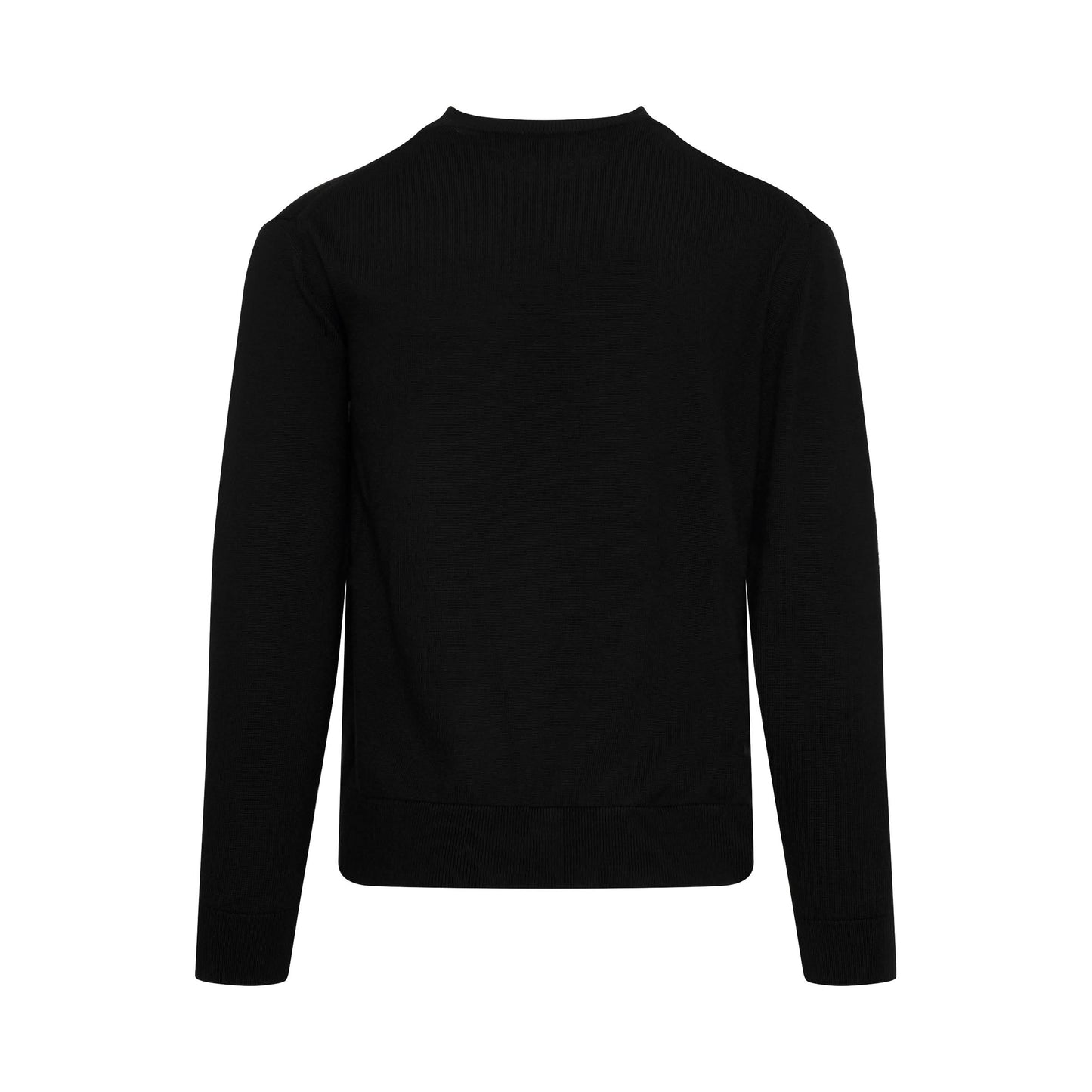 Tiger Crest Merino Wool Knitwear in Black