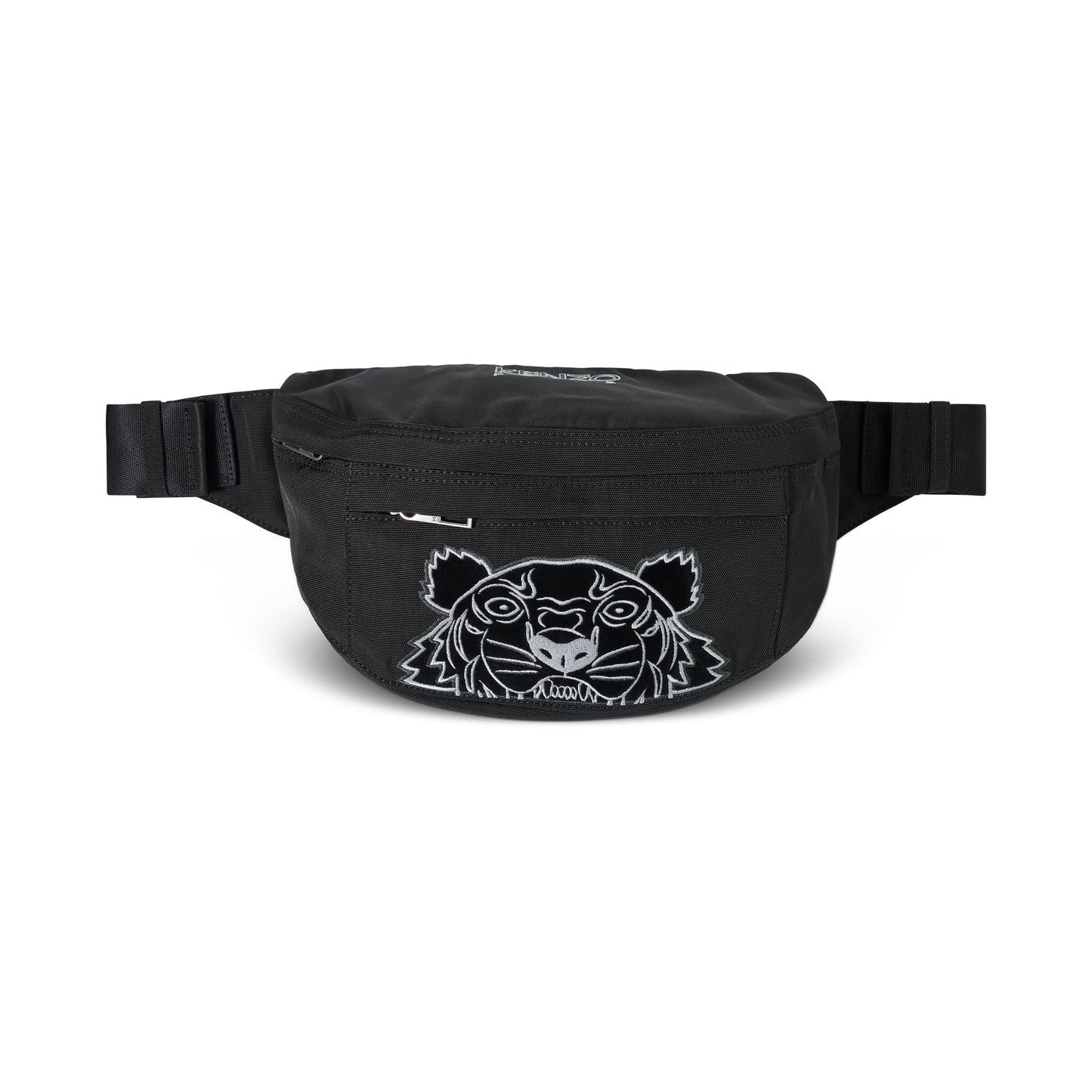 Tiger Canvas Bumbag In Black