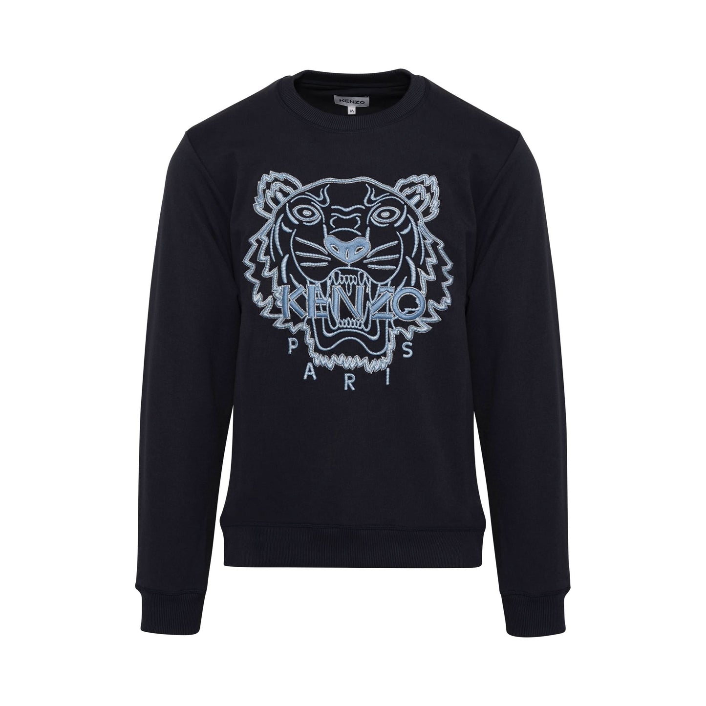 Tiger Embroidered Sweatshirt in Blue