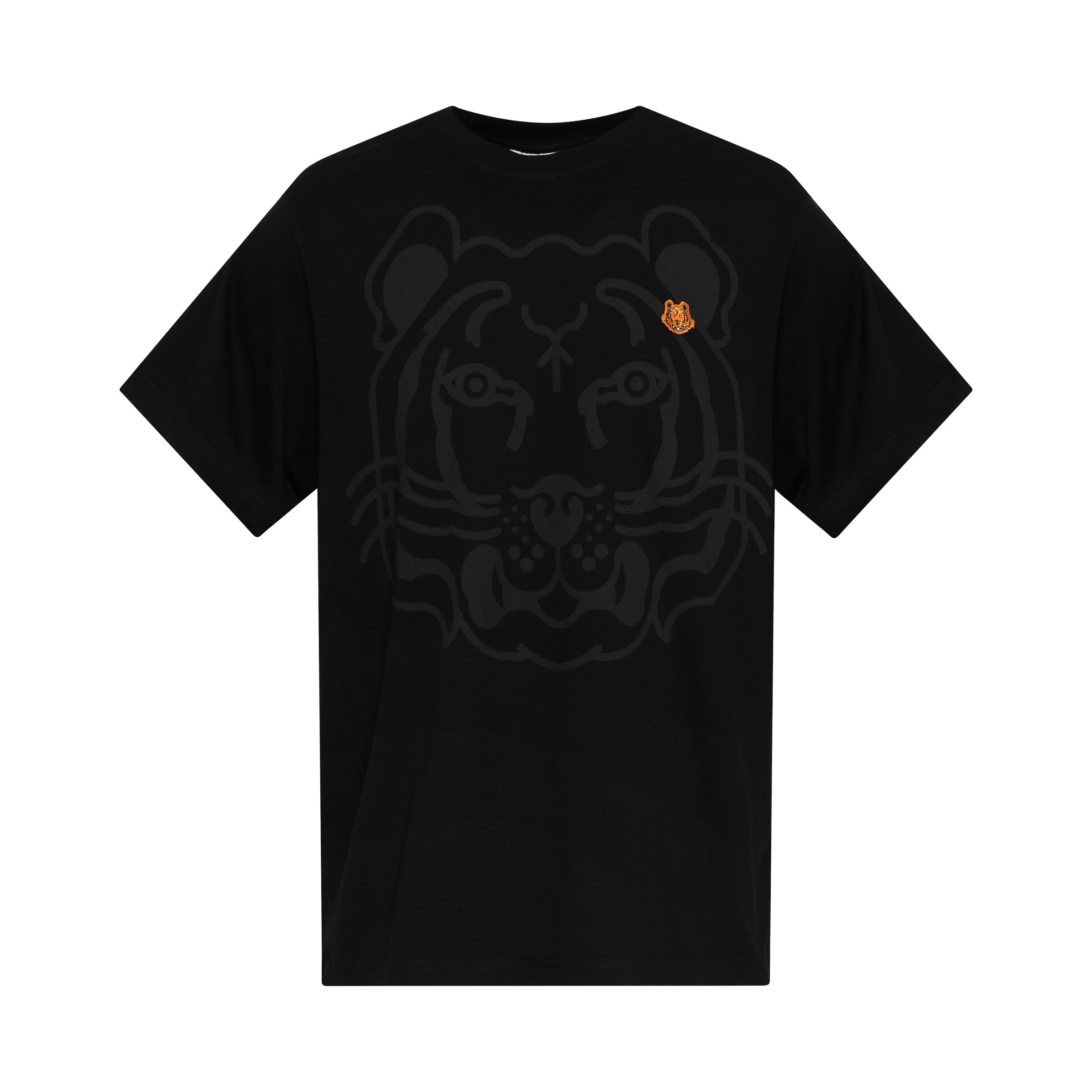 K-Tiger Abstract T-Shirt in Black