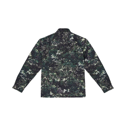 Camo Landscape Printed Snap Overshirt