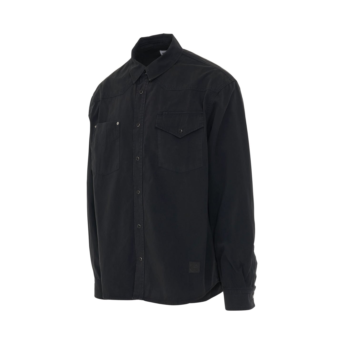 Classic Light Denim Shirt in Black