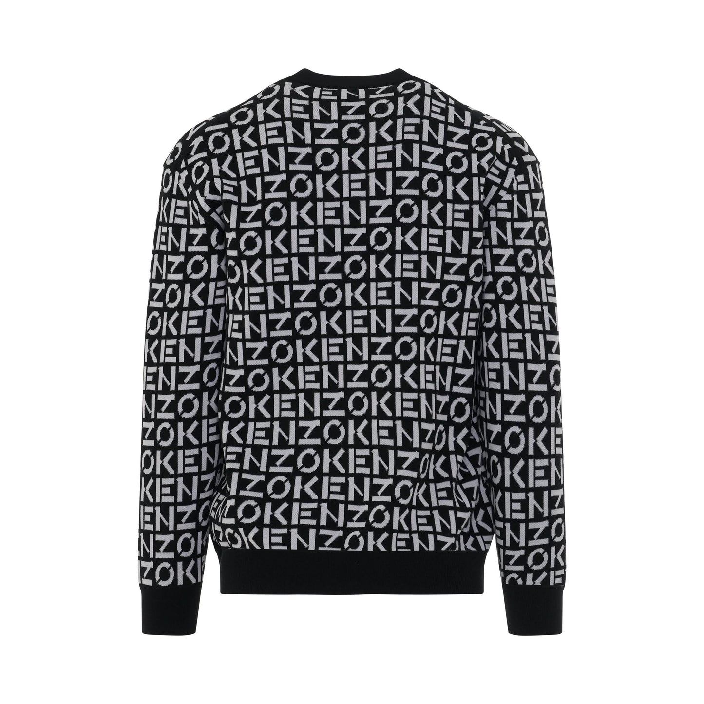 Monogram Jacquard Jumper in Black