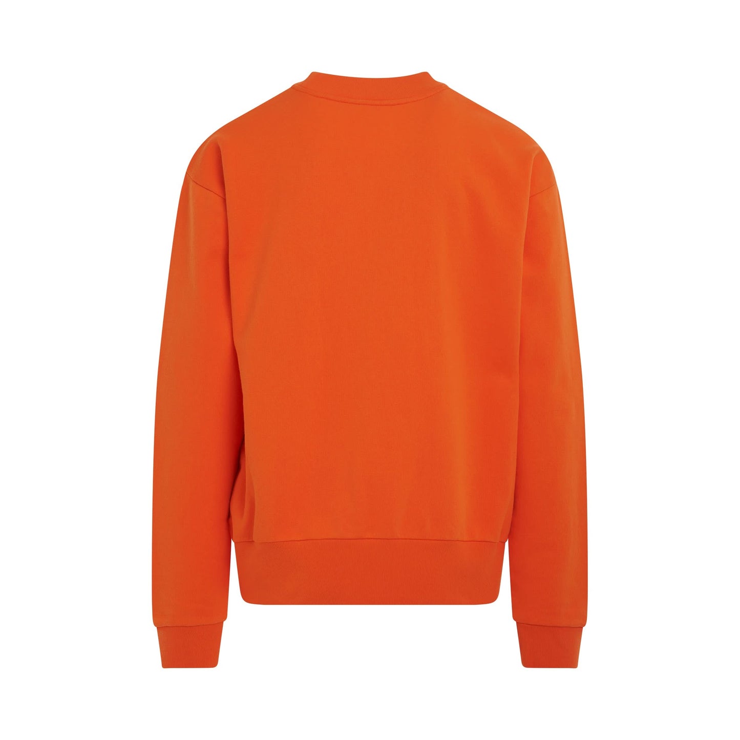 Logo Printed Crewneck Sweatshirt in Carrot