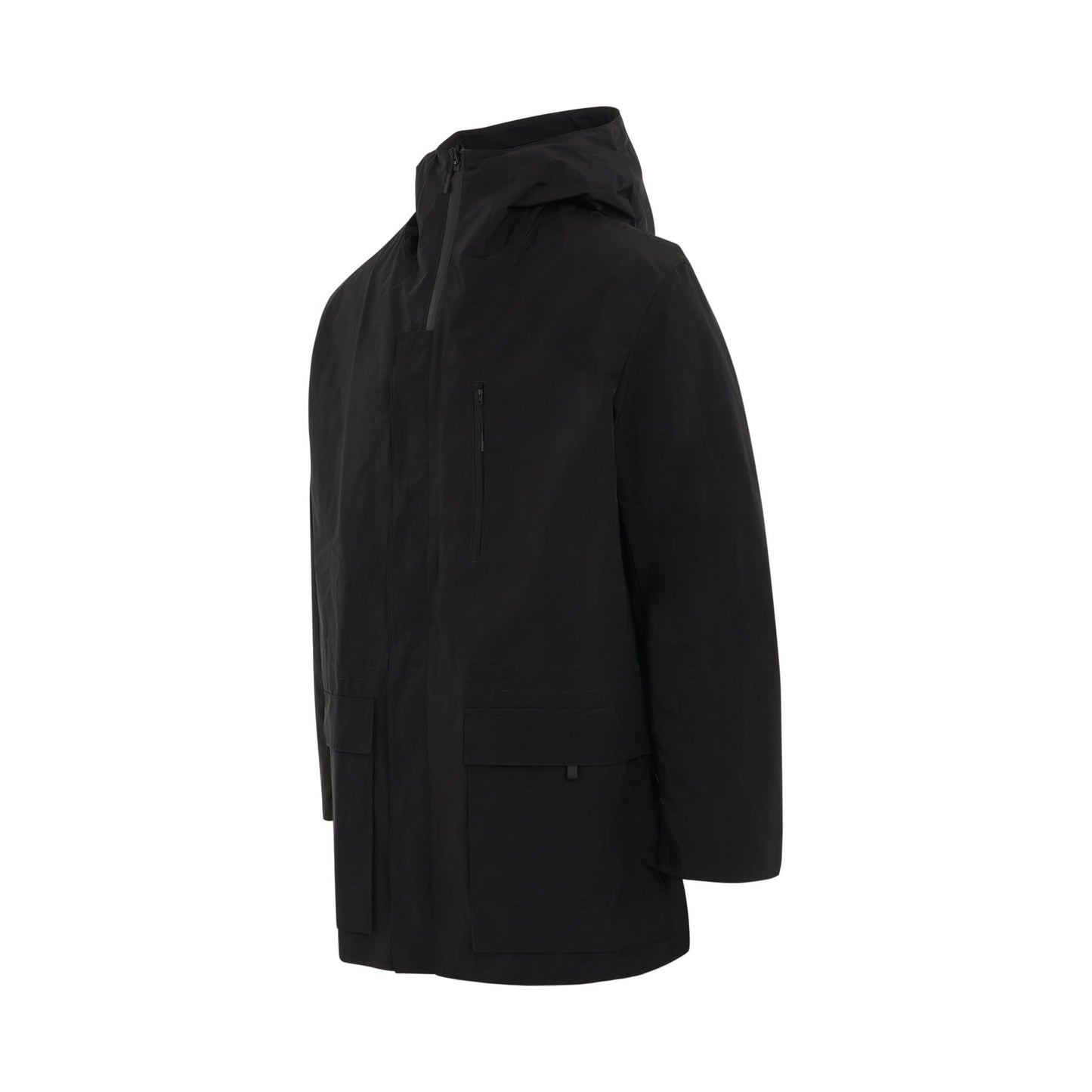 Classic Nylon Parka in Black