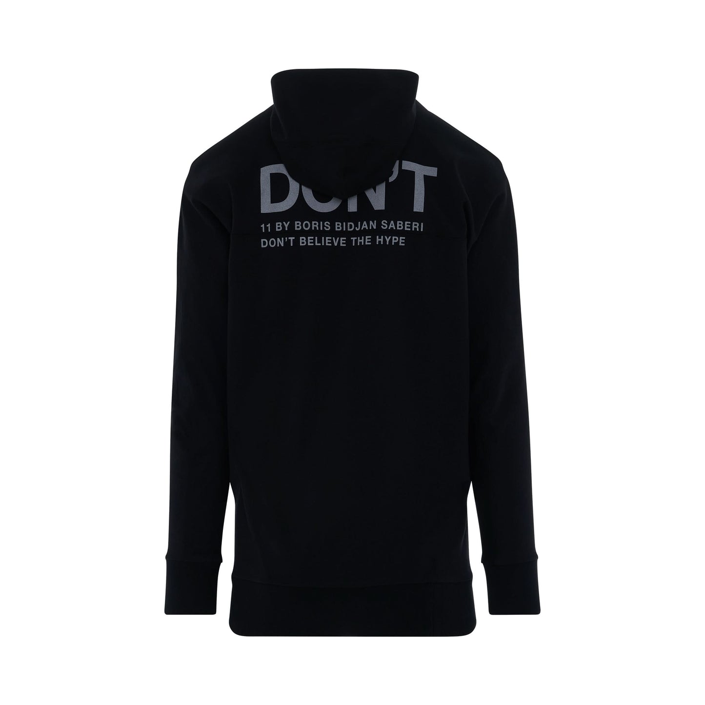 11 Don
t Logo Mask Hoodie in Black