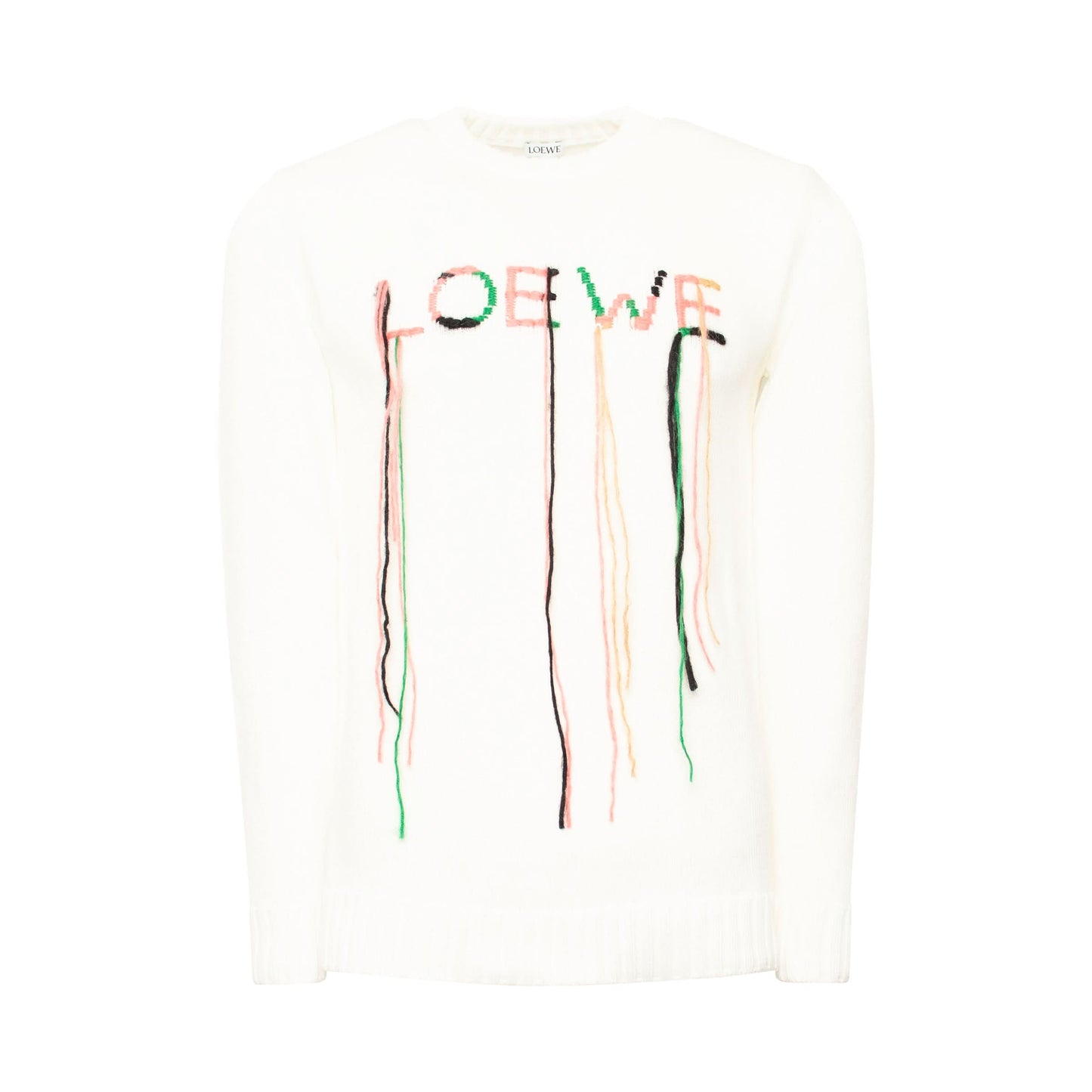 Loewe Stitch Sweater in White