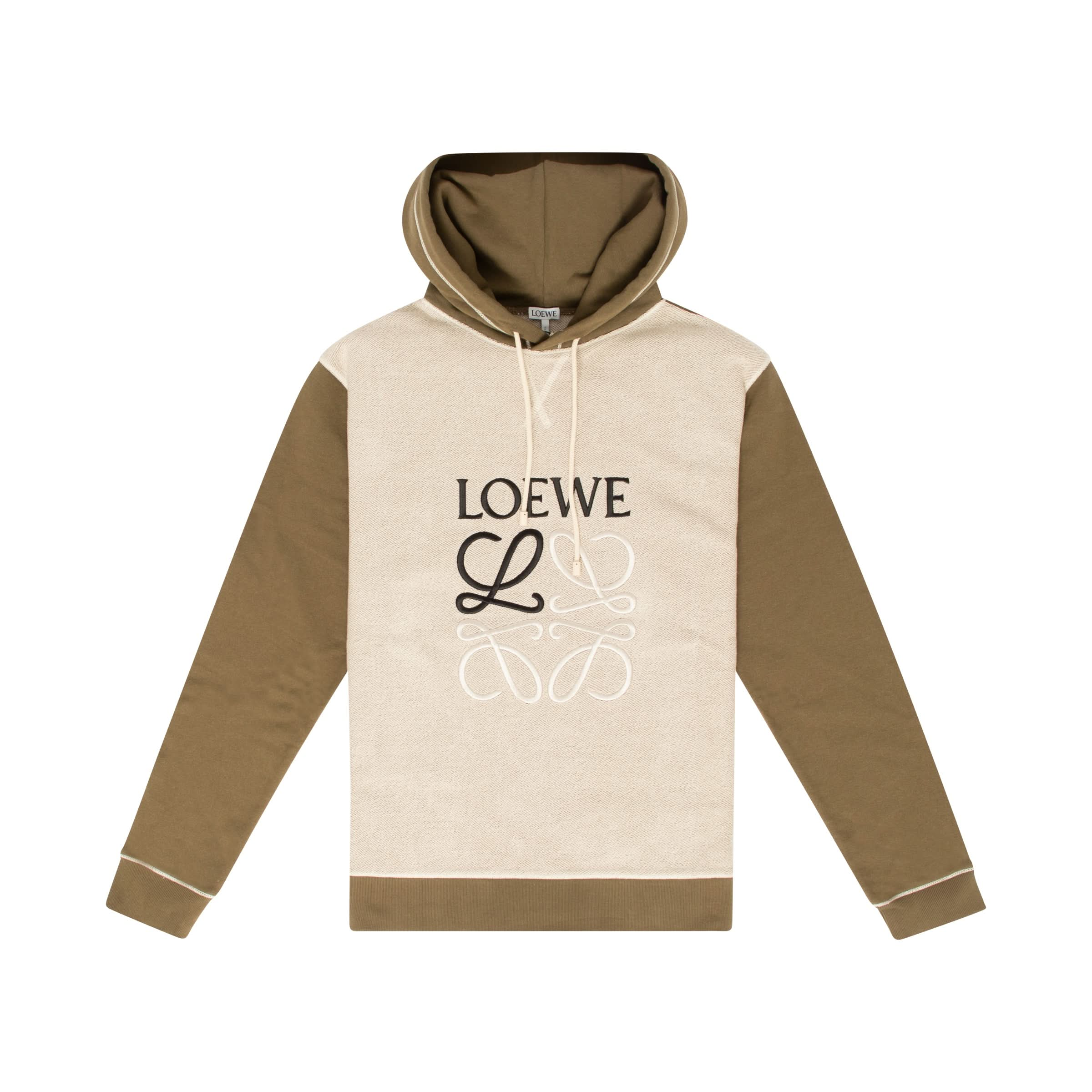 Anagram Logo Hoodie in Khaki