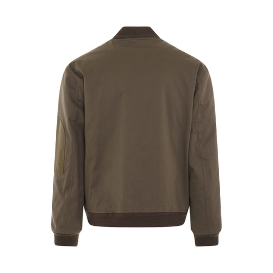 Cotton Bomber Jacket in Iron