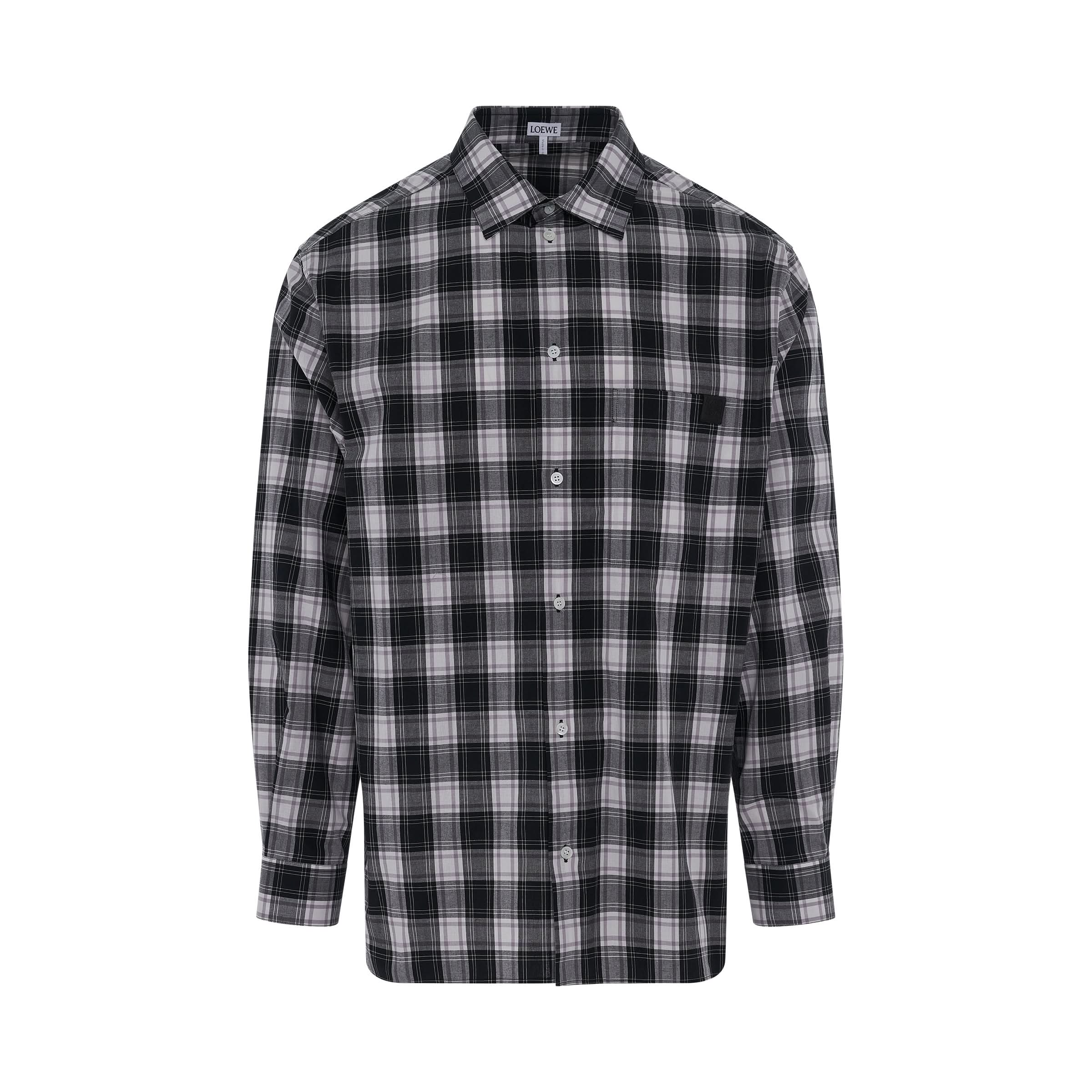 Check Shirt in Black