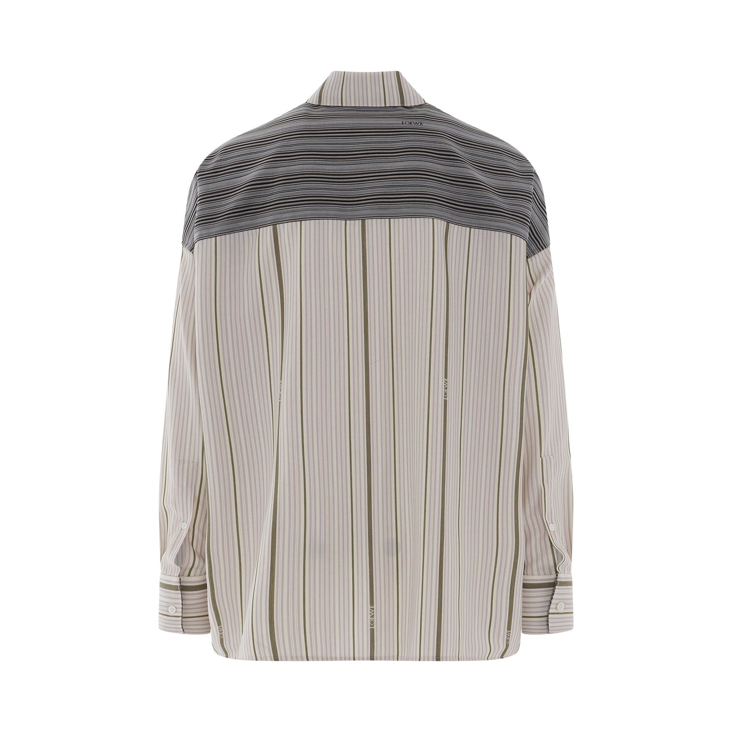 Jacquard Stripe Shirt Black