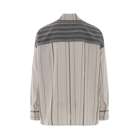 Jacquard Stripe Shirt Black