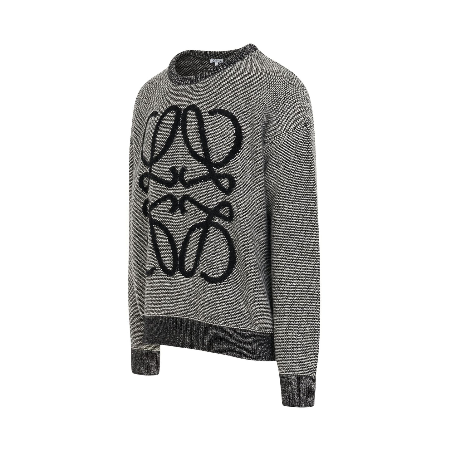 Anagram Wool Sweater in Black/White