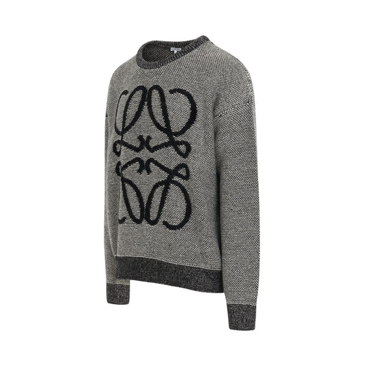 Anagram Wool Sweater in Black/White