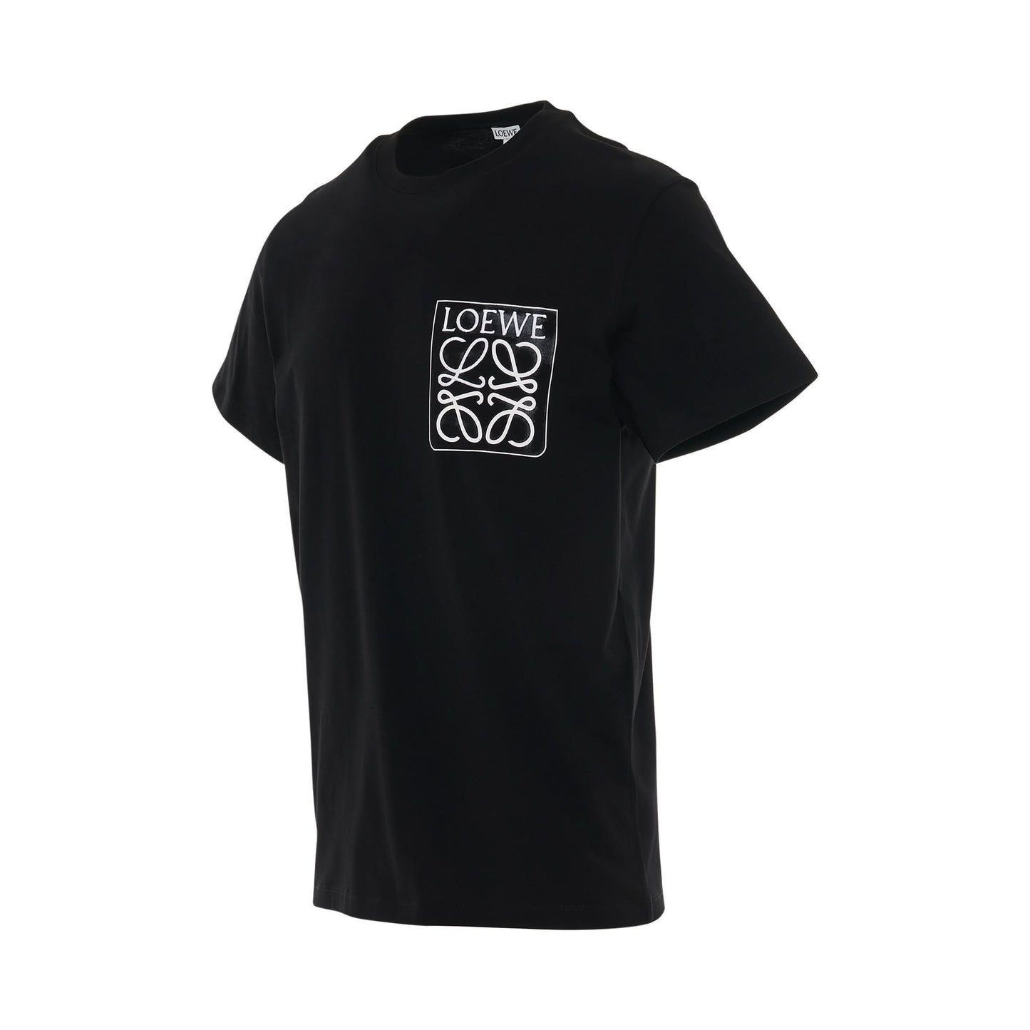 Anagram Fake Pocket T-Shirt in Black