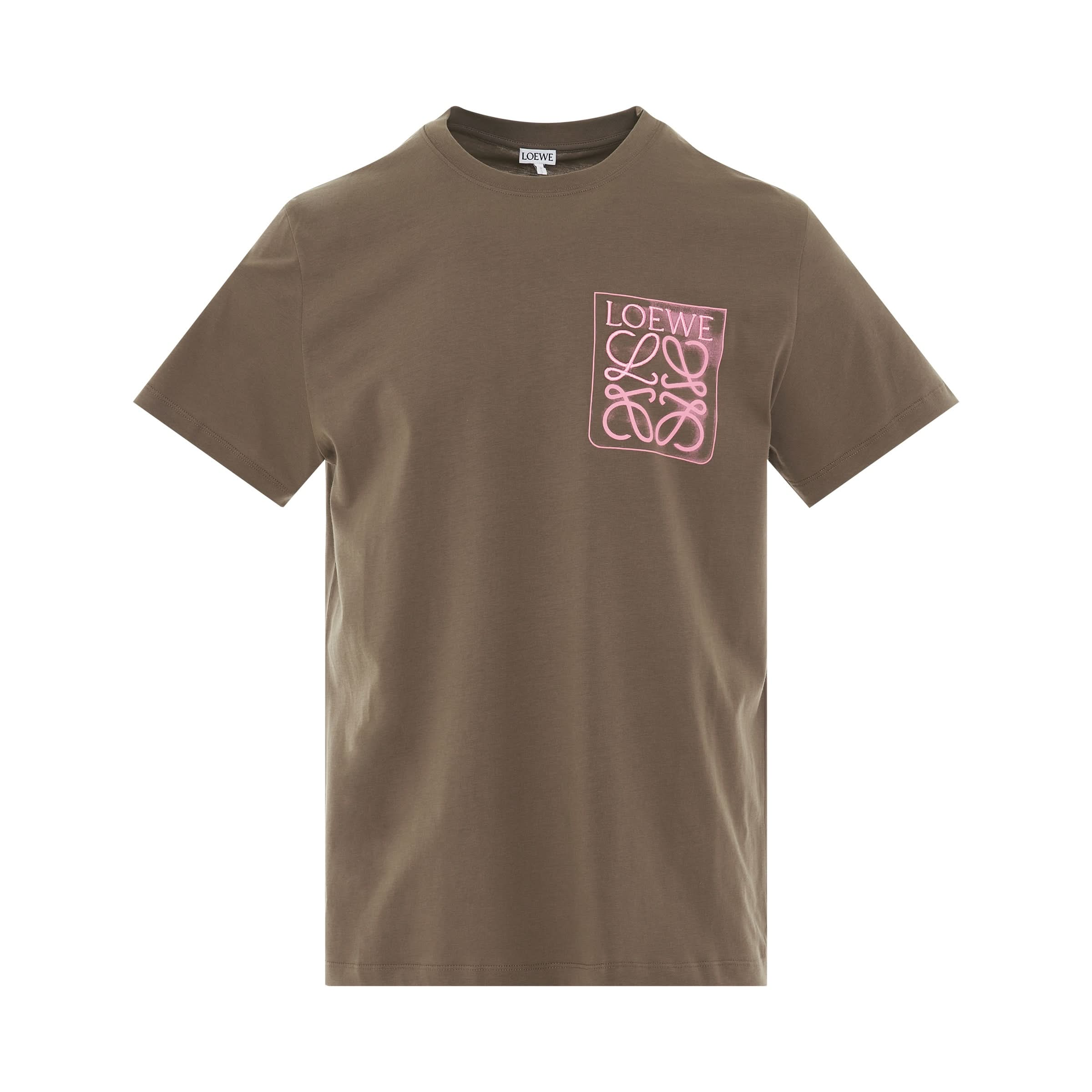 Anagram Fake Pocket T-Shirt in Warm Grey