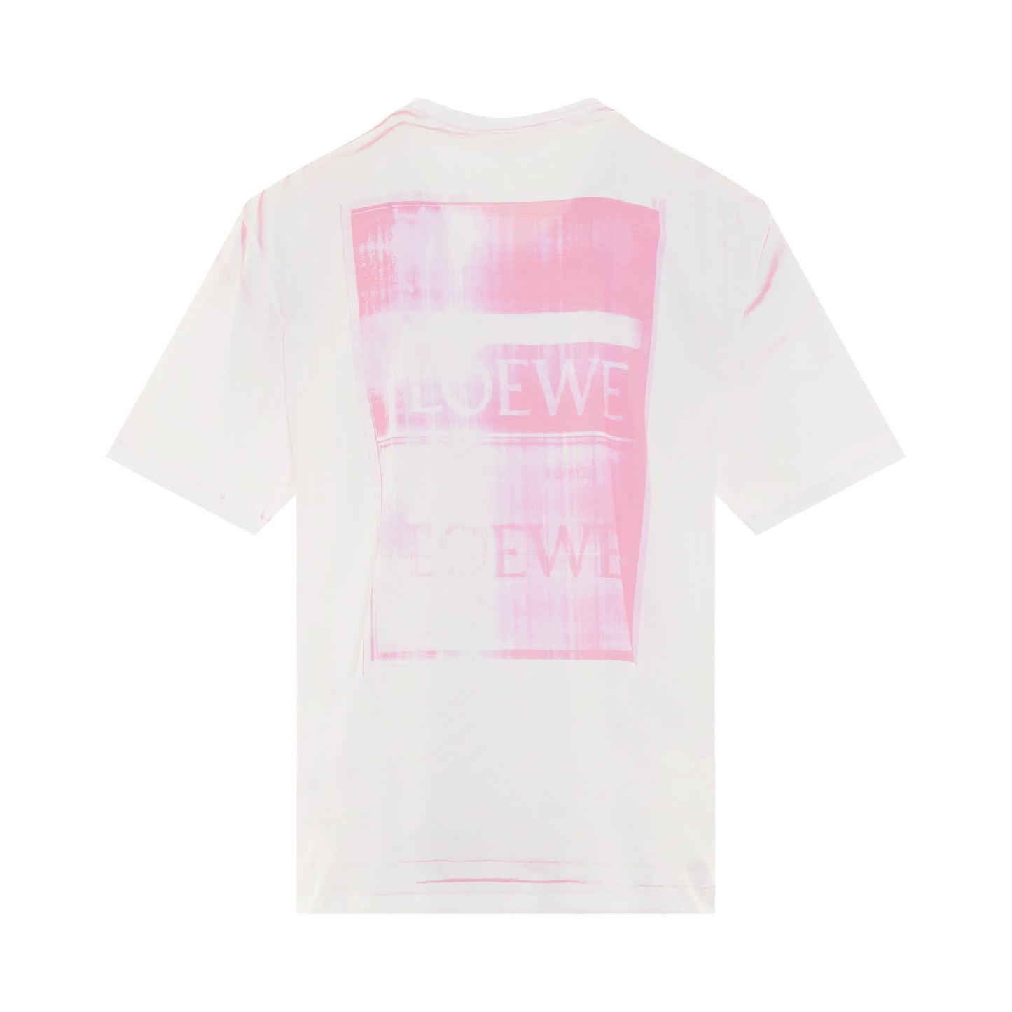 Photocopy Anagram T-Shirt in White/Pink