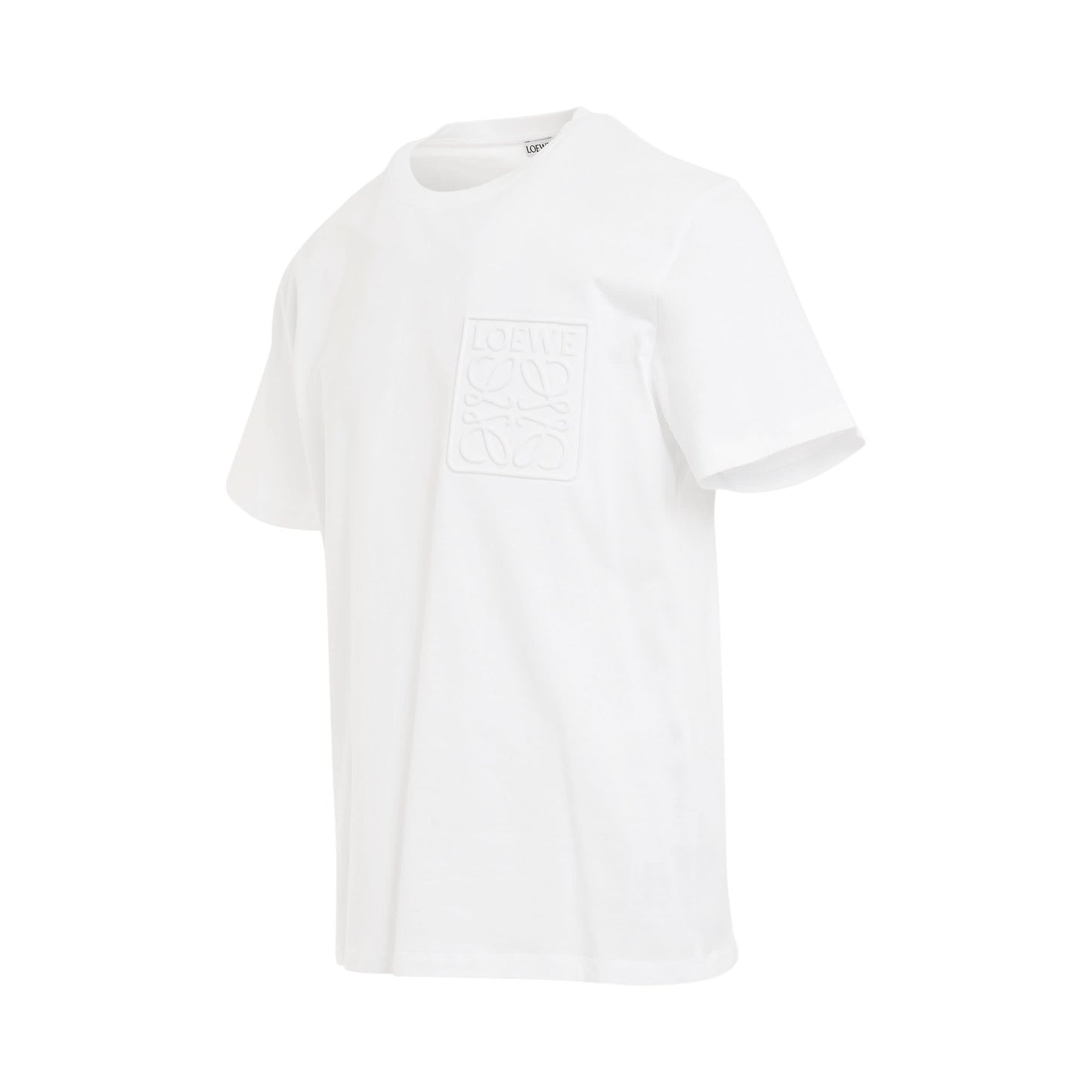 Debossed Anagram T-Shirt in White