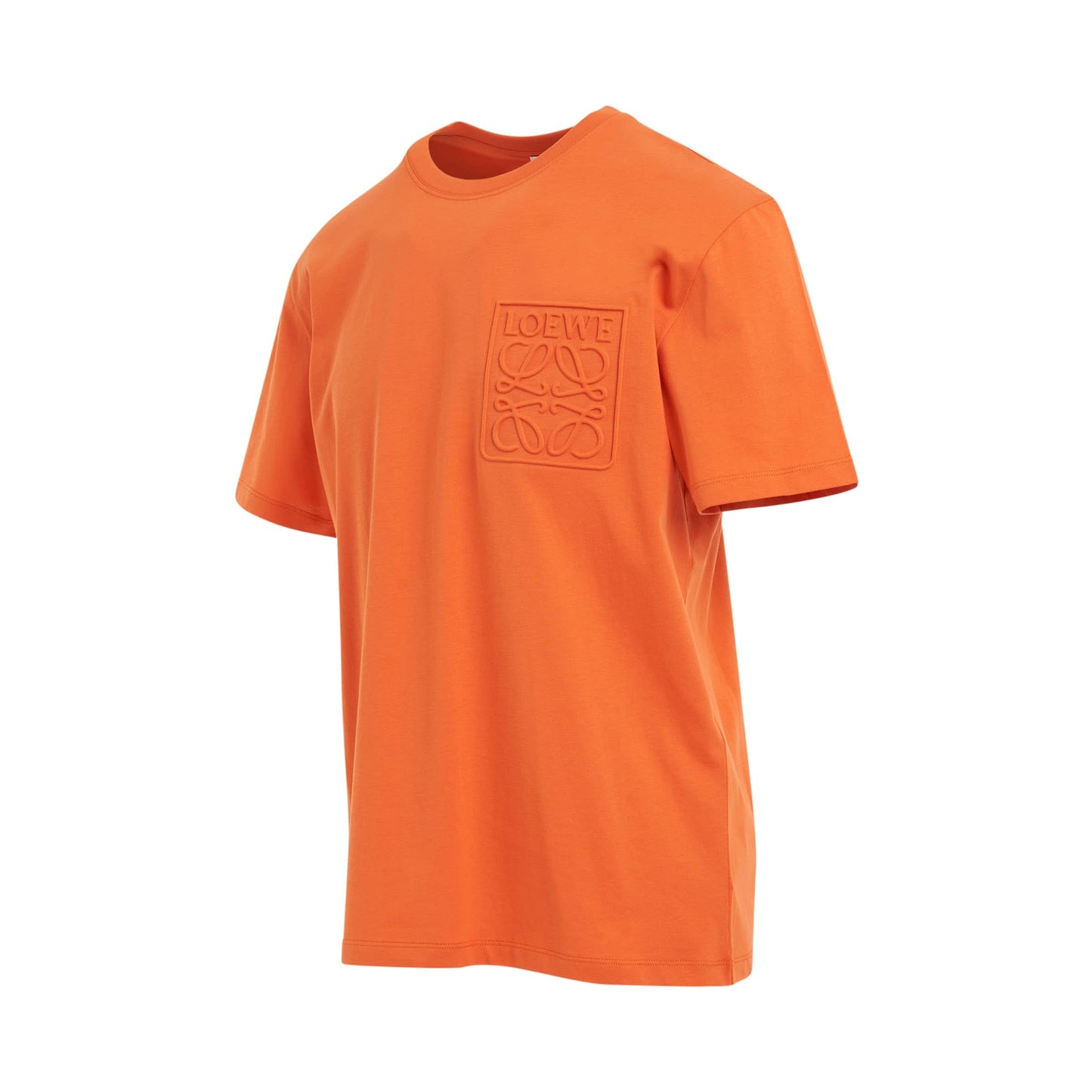 Debossed Anagram T-Shirt in Orange