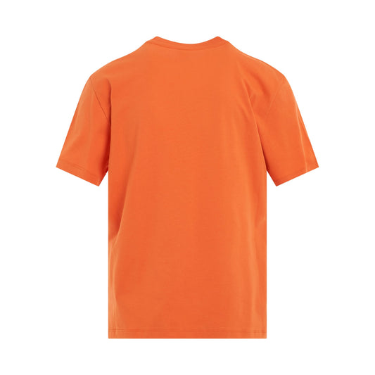 Debossed Anagram T-Shirt in Orange