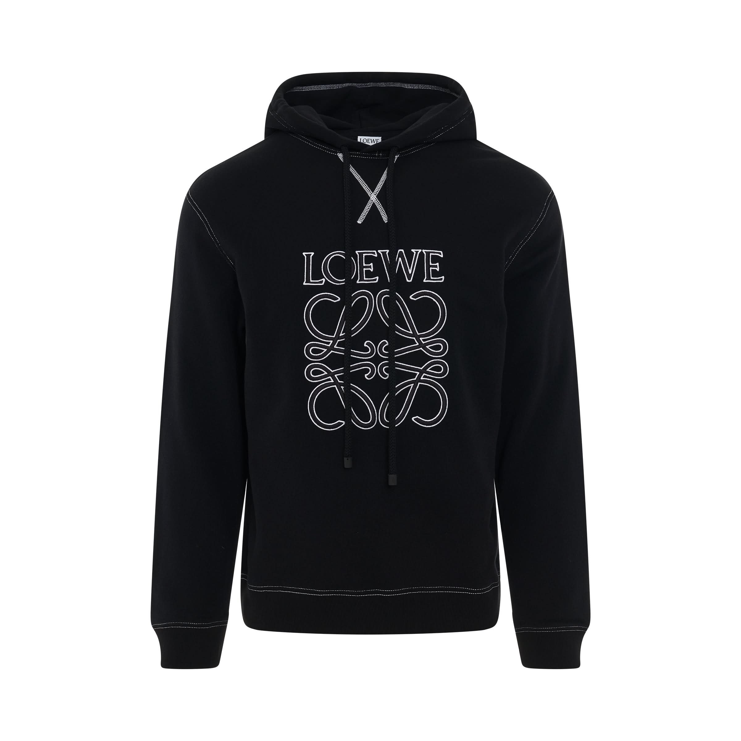 Anagram Hoodie in Black