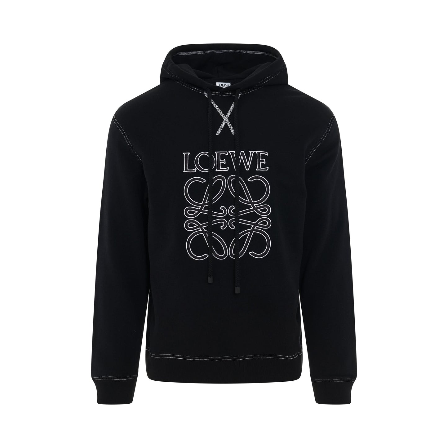 Anagram Hoodie in Black