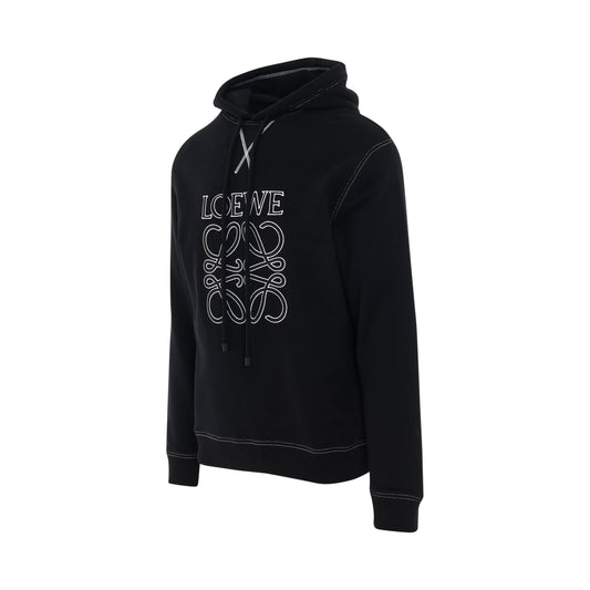 Anagram Hoodie in Black