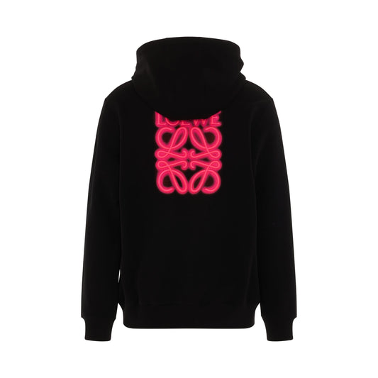 Logo Neon Hoodie in Black