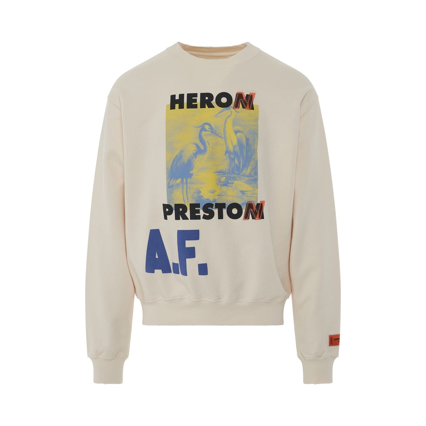 A.F. Authorized Oversized Crewneck Jumper in Off White