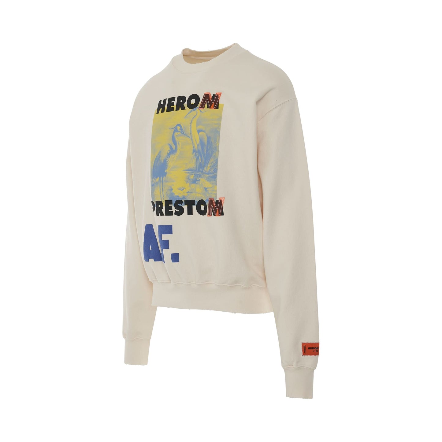 A.F. Authorized Oversized Crewneck Jumper in Off White