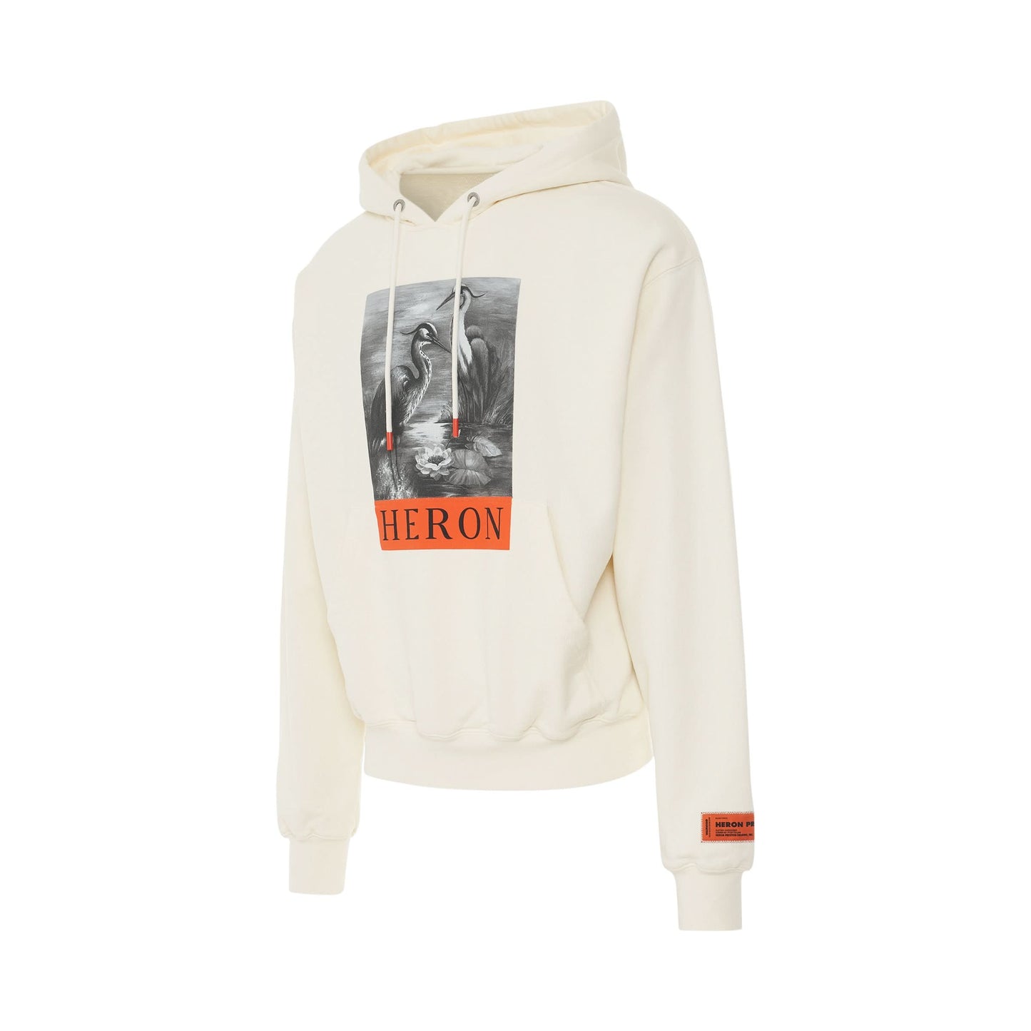 Heron BW Hoodie in White