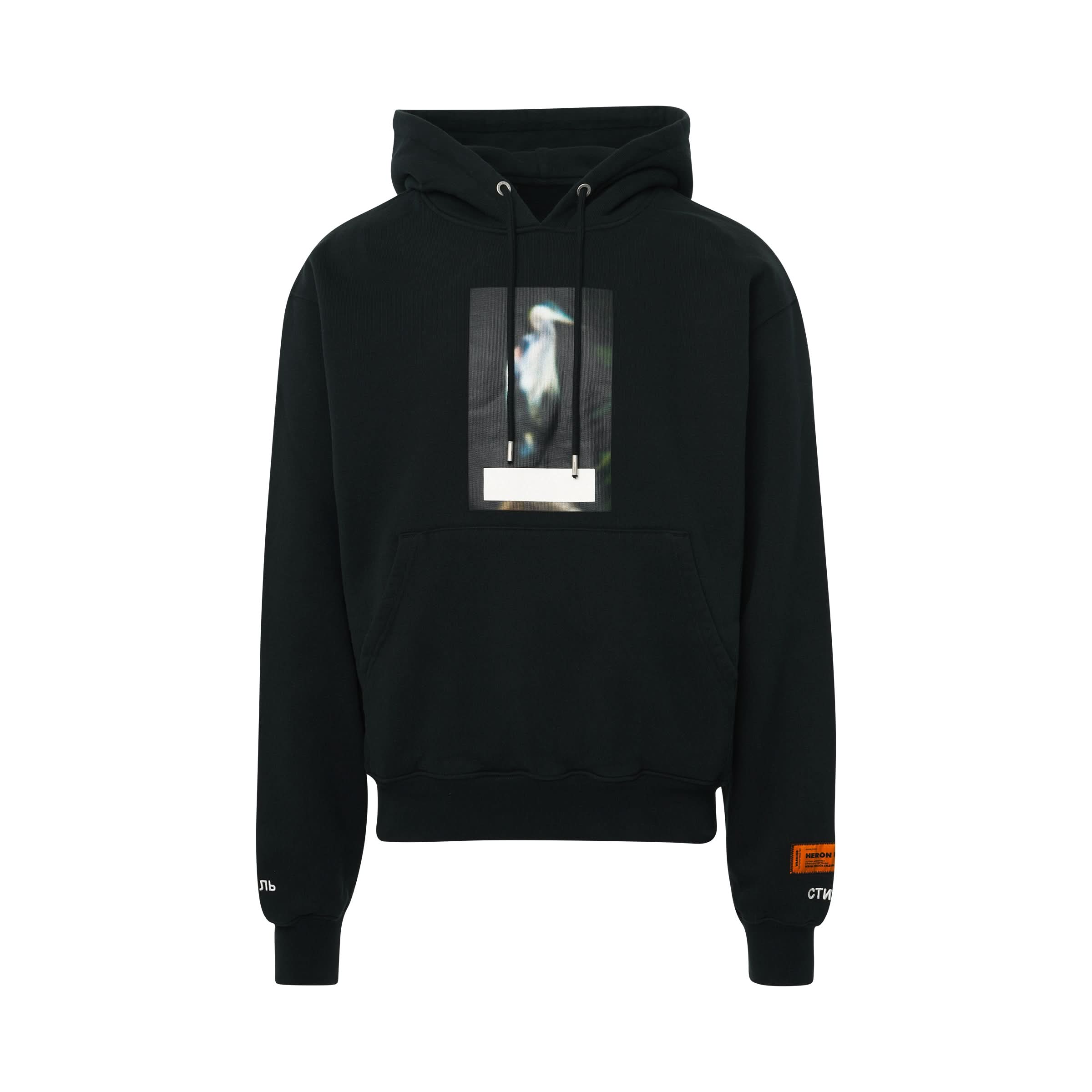 Censored Heron Hoodie in Black