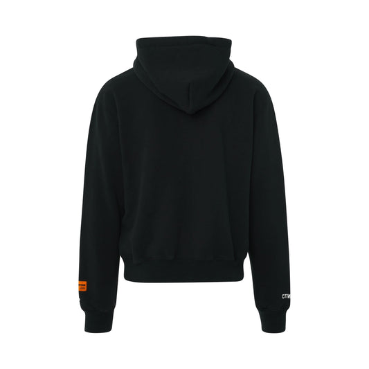 Split Herons Hoodie in Black