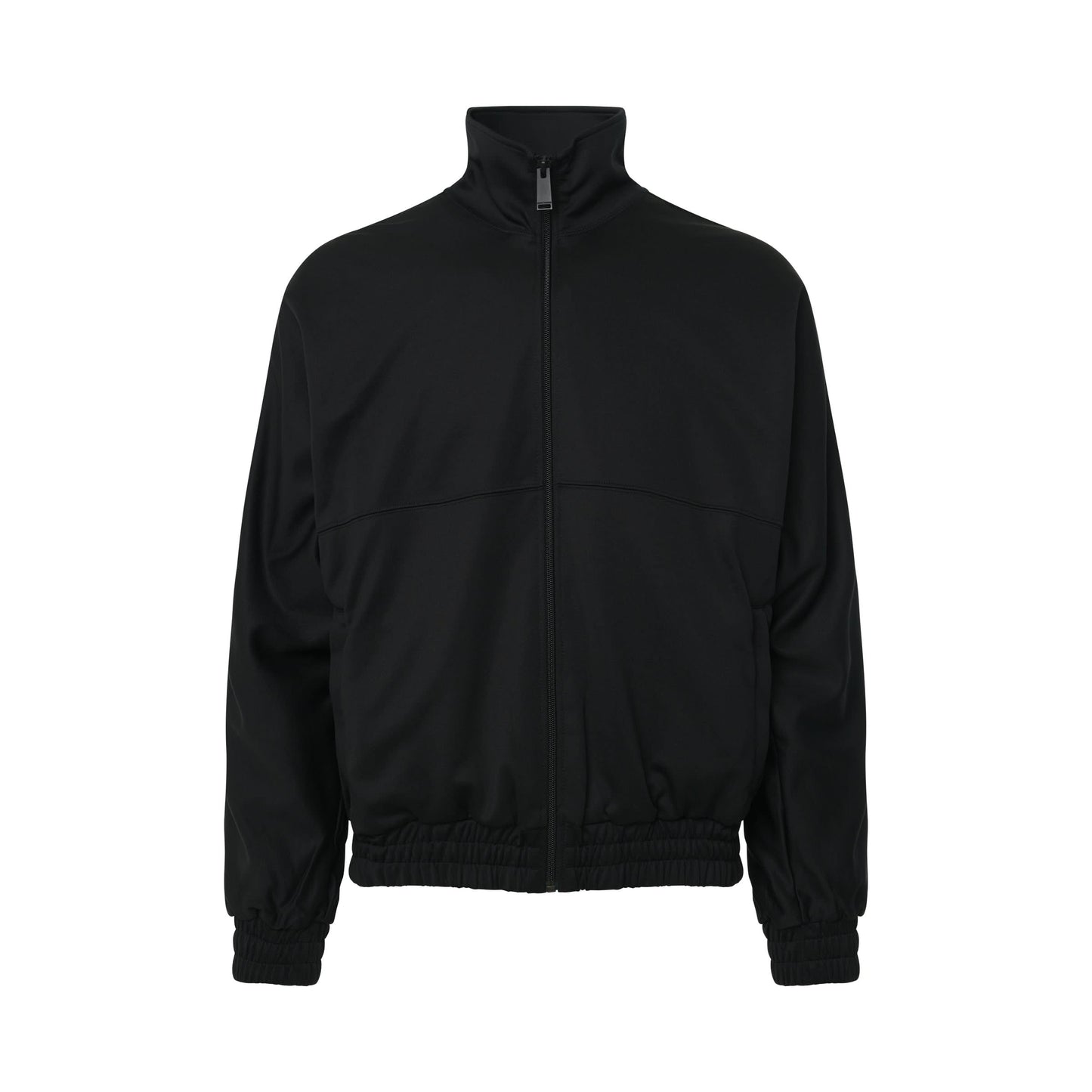 Logo Tracktop Jacket in Black