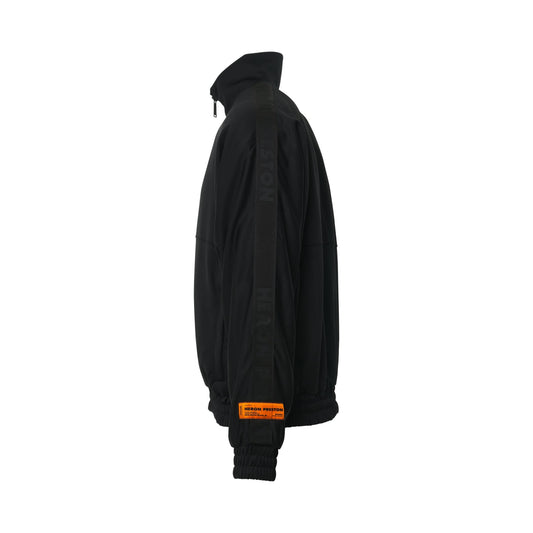 Logo Tracktop Jacket in Black