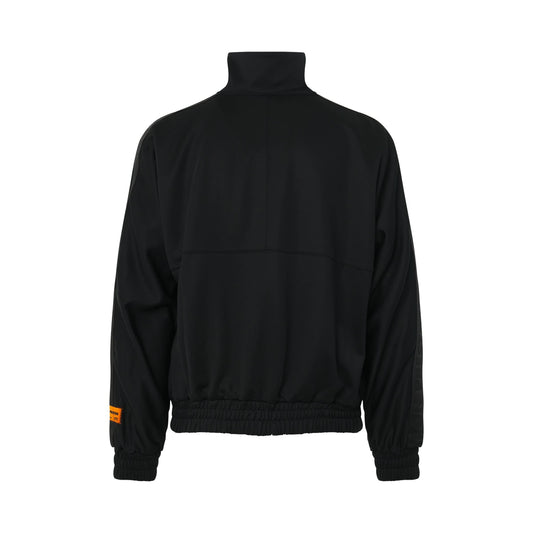 Logo Tracktop Jacket in Black