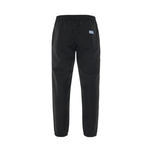 Ex-Ray Light Nylon Trackpant in Black