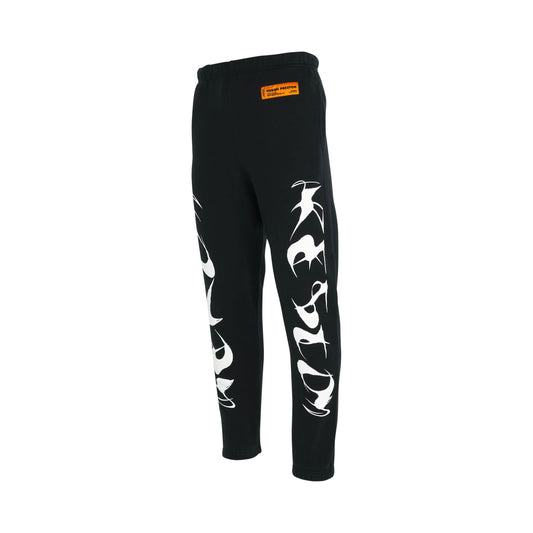 Hp Brush Short Leg Sweatpants in Black