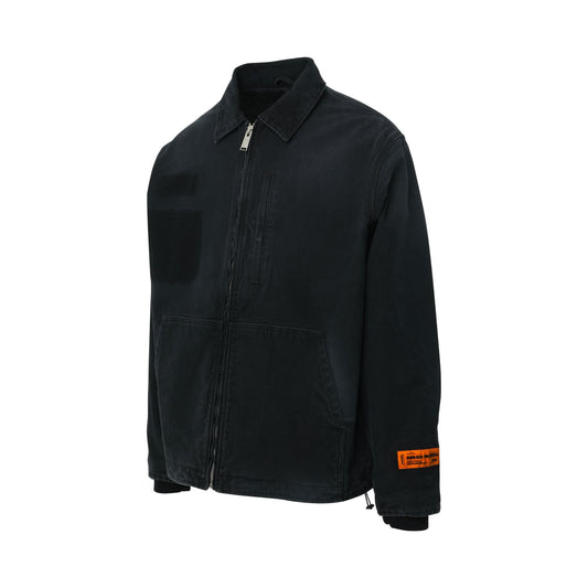 Reserve Canvas Zip Jacket in Black